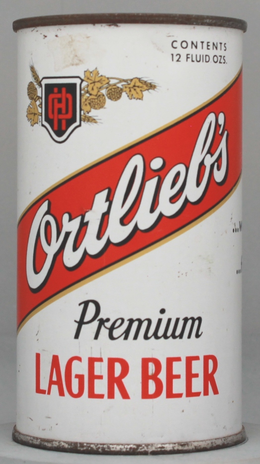 Ortlieb's Premium Lager Beer Flat Top Can