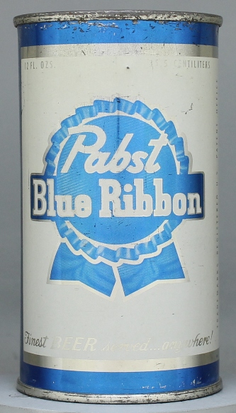 Pabst Blue Ribbon Beer Flat Top Can