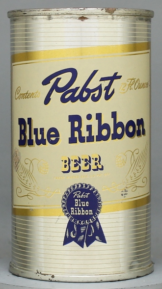 Pabst Blue Ribbon Beer Flat Top Can