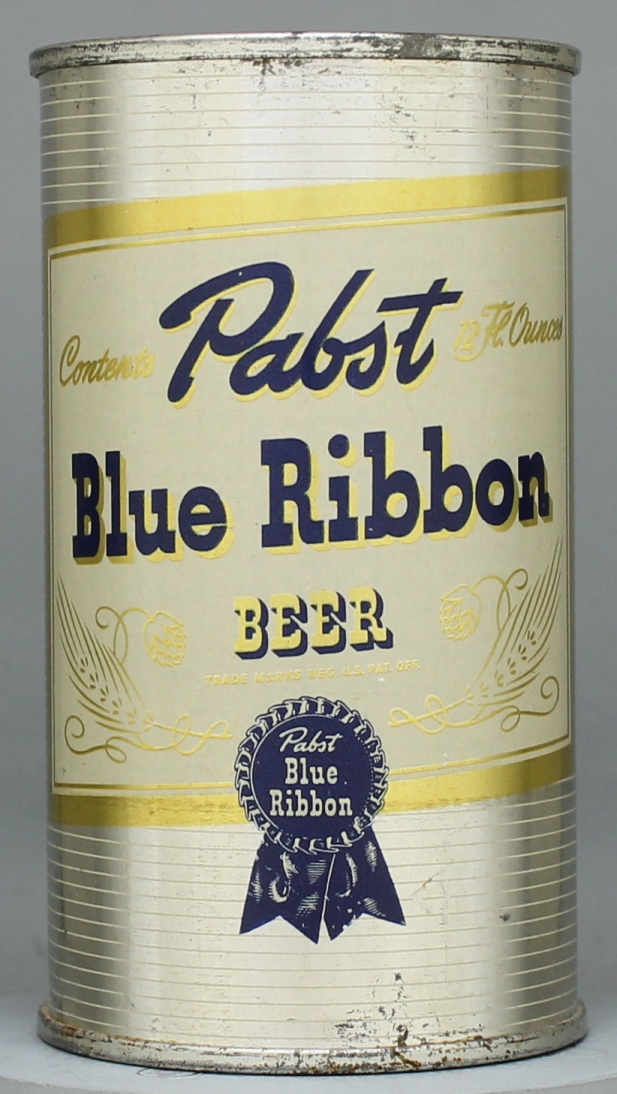 Pabst Blue Ribbon Beer Flat Top Can