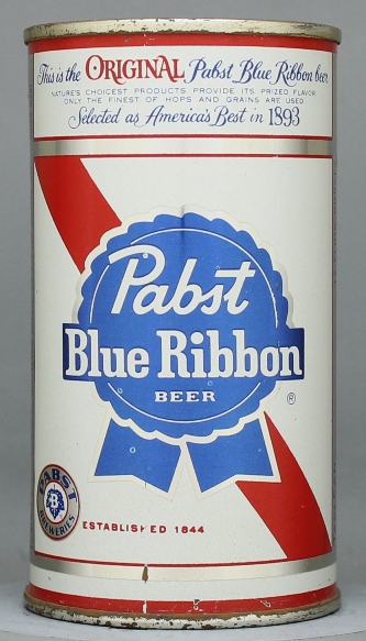 Pabst Blue Ribbon Beer Flat Top Can