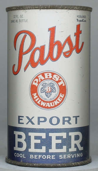 Pabst Export Beer Flat Top Can