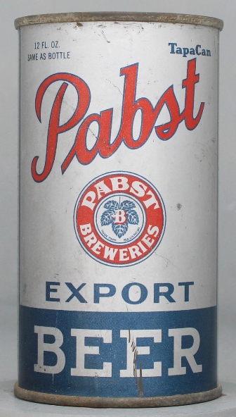 Pabst Export Beer Flat Top Can