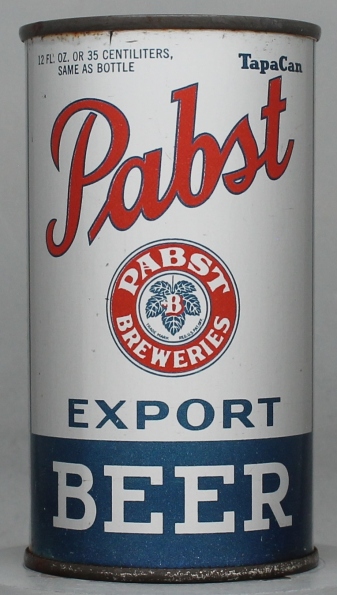 Pabst Export Beer Flat Top Can