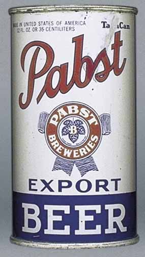 Pabst Export Beer Flat Top Can