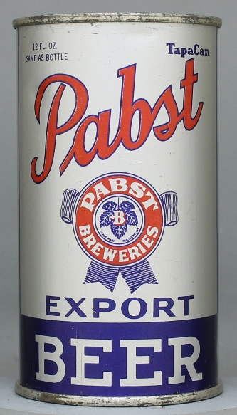 Pabst Export Beer Flat Top Can