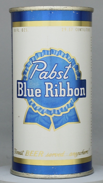 Pabst Blue Ribbon Beer Flat Top Can