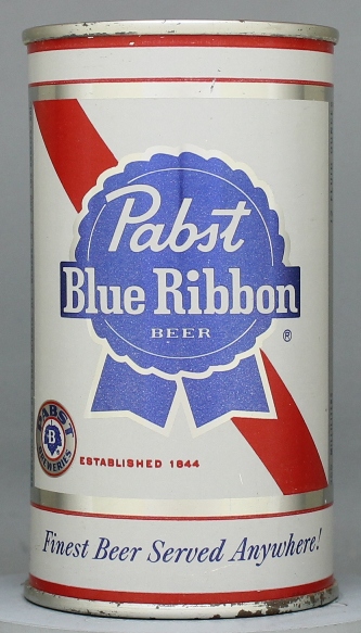 Pabst Blue Ribbon Beer Flat Top Can