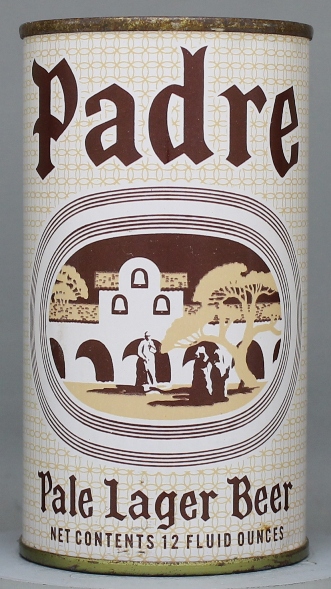 Padre Pale Lager Beer Flat Top Can