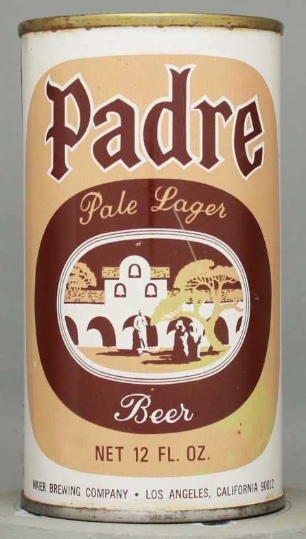 Padre Pale Lager Beer Flat Top Can