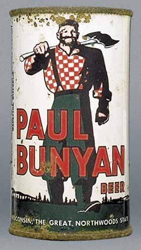 Paul Bunyan Beer Flat Top Can