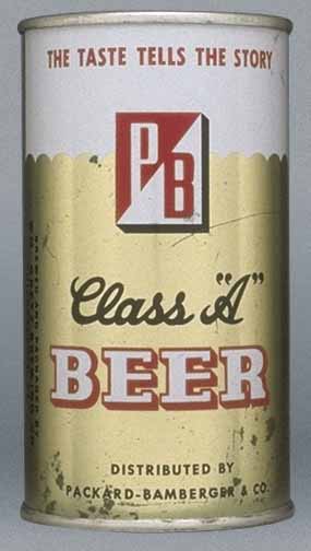Pb Class A Beer Flat Top Can