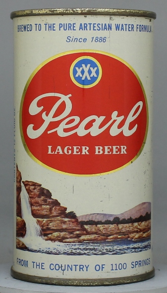 Pearl Lager Beer Flat Top Can