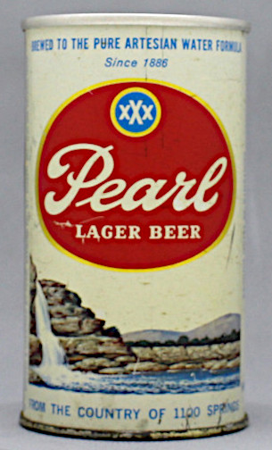 Pearl Lager Beer Flat Top Can