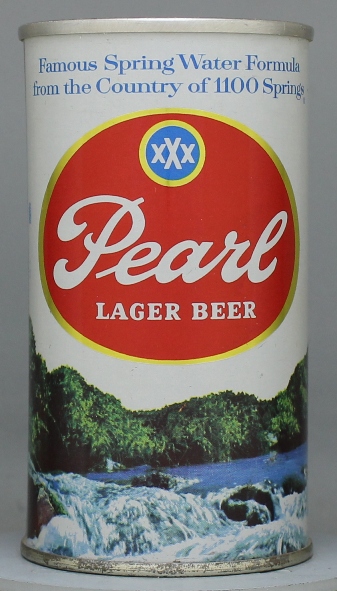 Pearl Lager Beer Flat Top Can