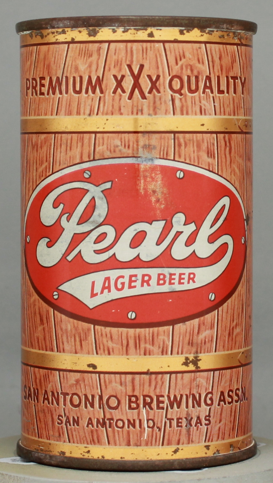 Pearl Lager Beer Flat Top Can