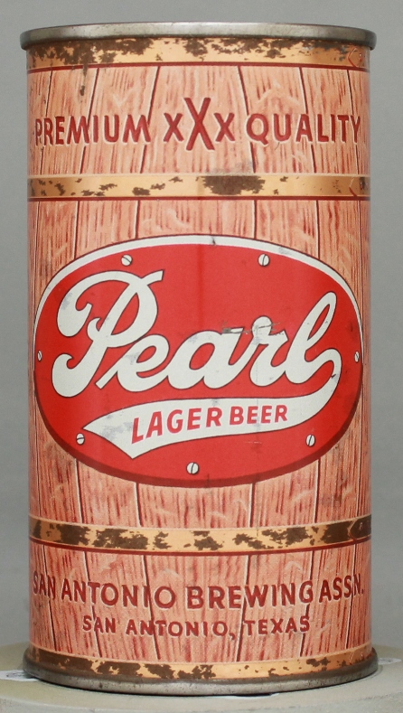 Pearl Lager Beer Flat Top Can