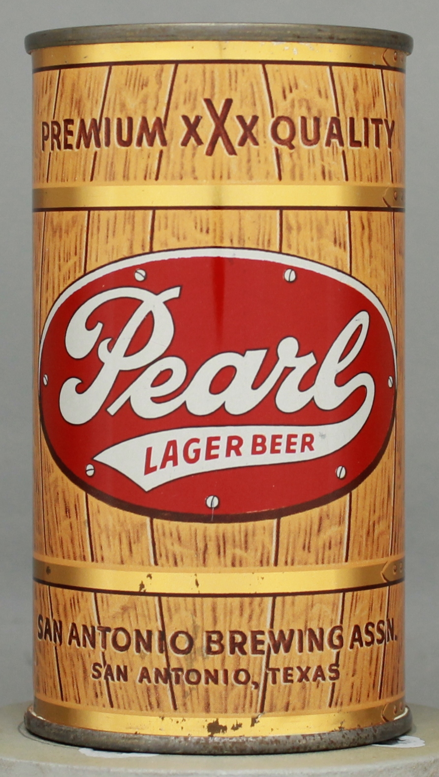 Pearl Lager Beer Flat Top Can