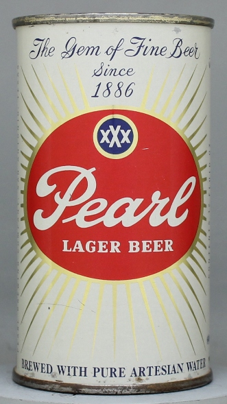 Pearl Lager Beer Flat Top Can