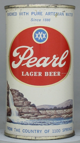 Pearl Lager Beer Flat Top Can