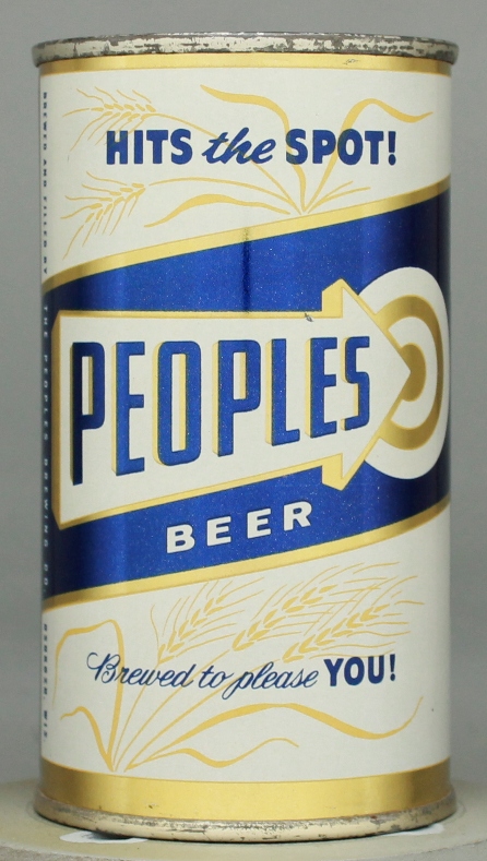 People's Beer Flat Top Can