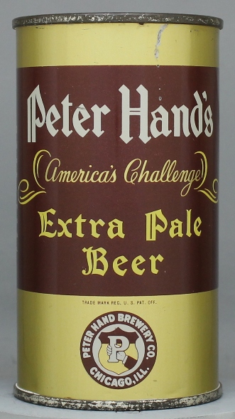 Peter Hand's Extra Pale Beer Flat Top Can