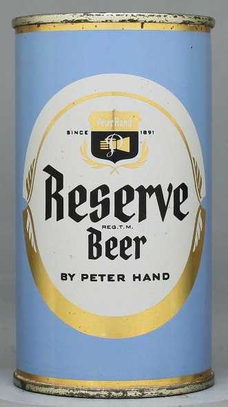 Peter Hand Reserve Beer Flat Top Can