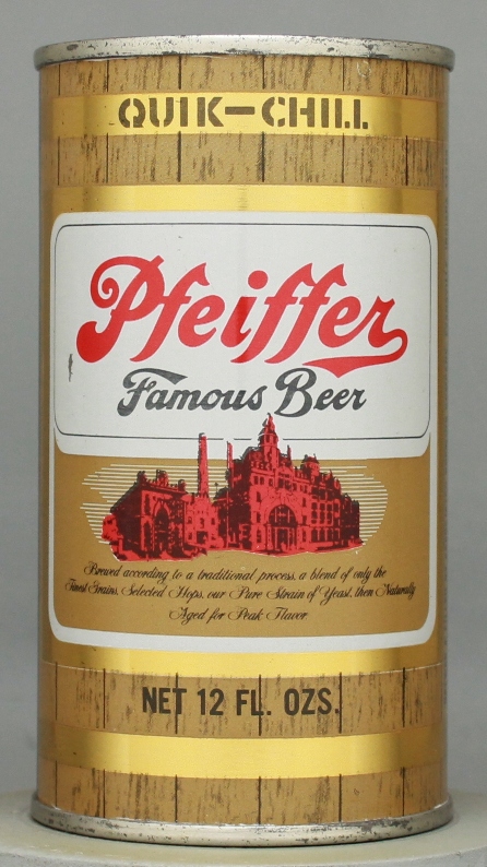 Pfeiffer Famous Beer Flat Top Can