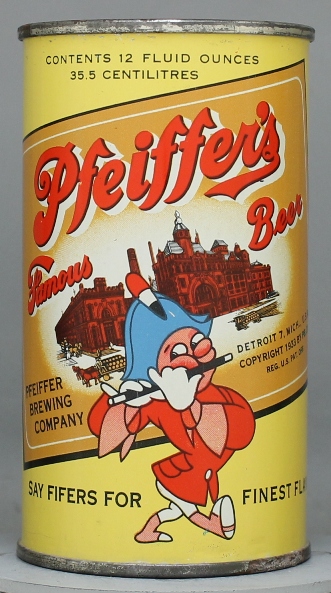 Pfeiffer Famous Beer Flat Top Can