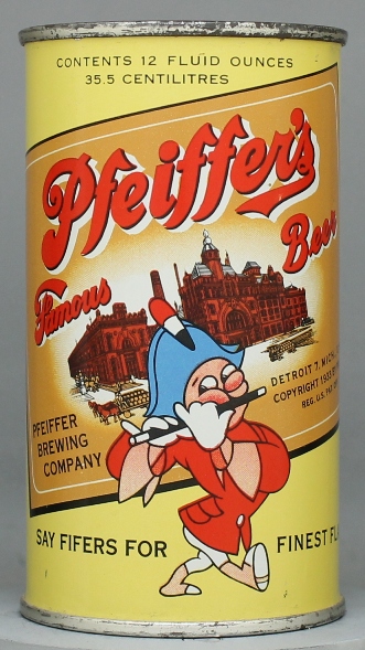 Pfeiffer Famous Beer Flat Top Can