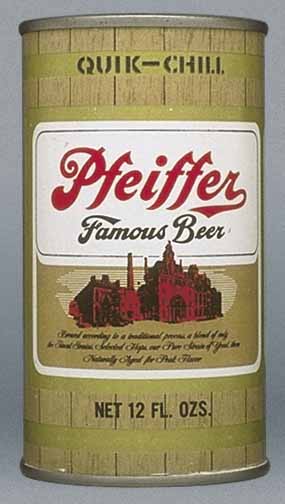 Pfeiffer Famous Beer Flat Top Can
