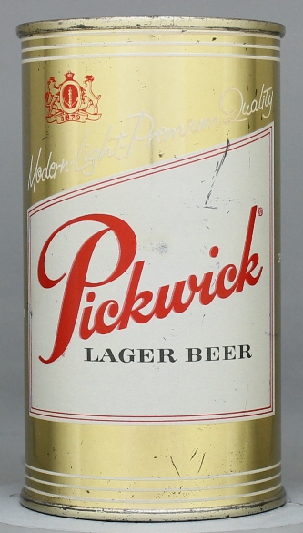 Pickwick Lager Beer Flat Top Can