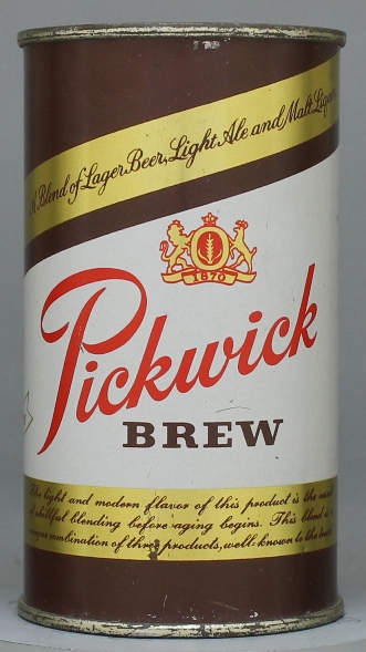 Pickwick Brew Beer Flat Top Can
