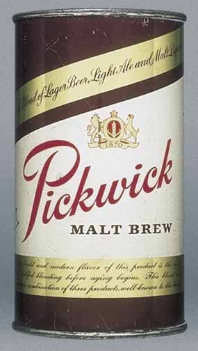 Pickwick Malt Brew Beer Flat Top Can