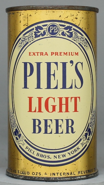 Piel's Light Beer Flat Top Can