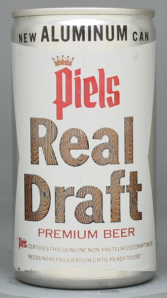 Piels Real Draft Premium Beer Draft Flat Top Can