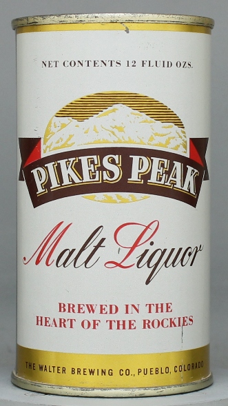 Pikes Peak Malt Liquor Flat Top Can
