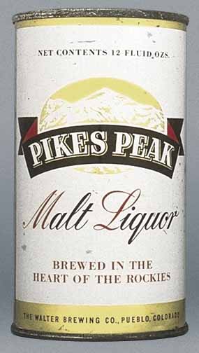 Pikes Peak Malt Liquor Flat Top Can