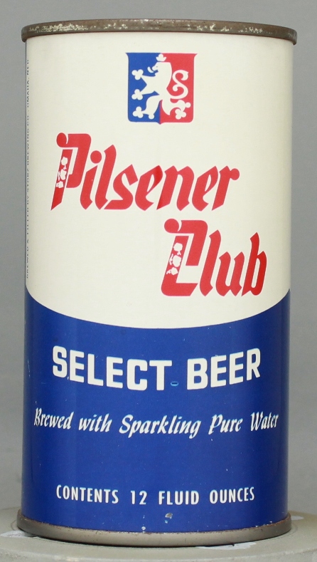 Pilsener Club Beer Flat Top Can