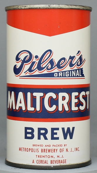 Pilser's Original Maltcrest Near Beer Flat Top Can