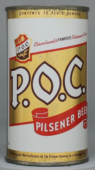 P.o.c. Pilsener Beer Flat Top Can