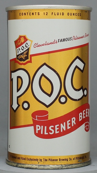 P.o.c. Pilsener Beer Flat Top Can