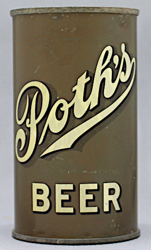 Poth's Beer Flat Top Can