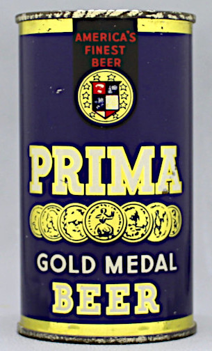 Prima Gold Medal Beer Flat Top Can