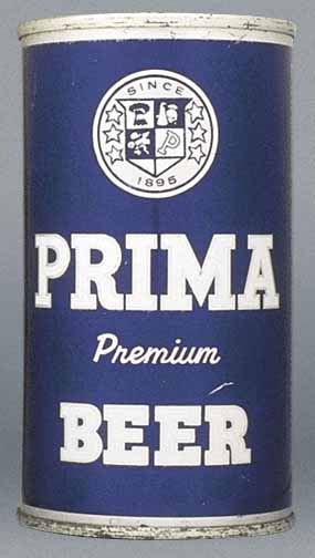 Prima Premium Beer Flat Top Can