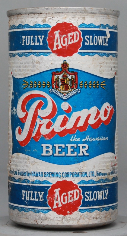 Primo Hawaiian Beer Flat Top Can
