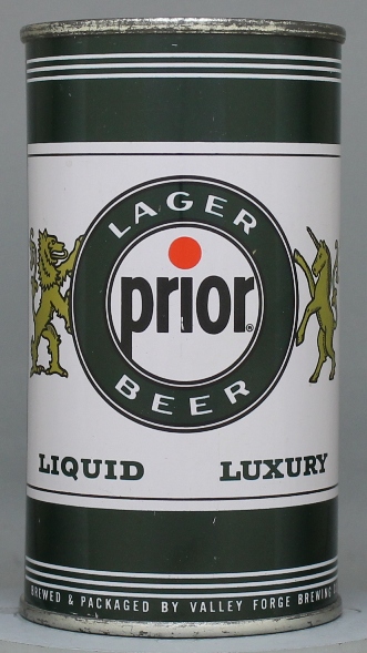 Prior Lager Beer Flat Top Can