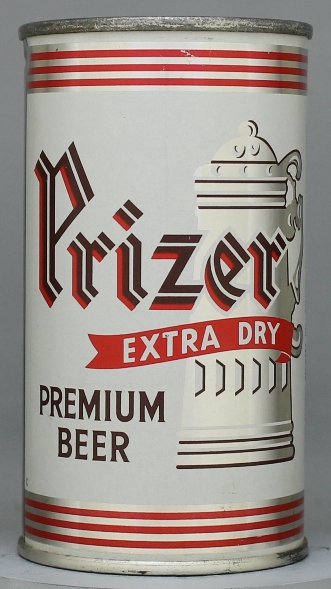 Prizer Extra Dry Premium Beer Flat Top Can