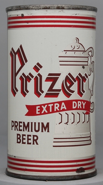 Prizer Extra Dry Premium Beer Flat Top Can