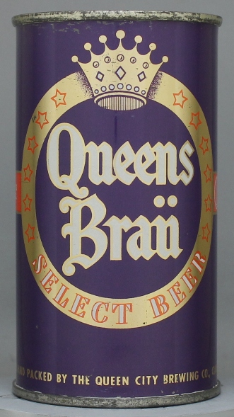 Queens Brau Select Beer Flat Top Can